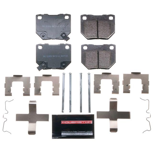 Power Stop Z23-461 Z23 Evolution Sport Carbon Fiber Infused Ceramic Brake Pads with Hardware For Nissan 300ZX 1990-1996, Subaru Impreza 2006-2007 [Model Specific]
