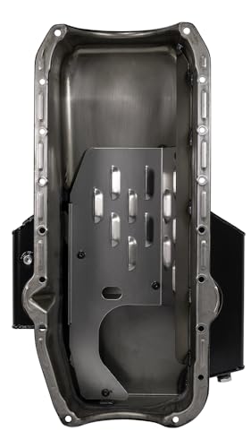 Moroso Steel 21812 Wet Sump Oil Pan, Fits Small Block Chevy Engines, 7 Quart Capacity