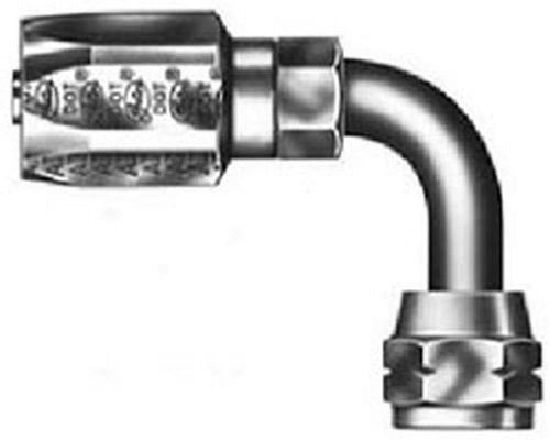 Gates Field Attachable 12C5E-12RFSX90 for C5E Hose, Female SAE 45 Flare Swivel, 90 Bent Tube, Steel, 5/8" ID