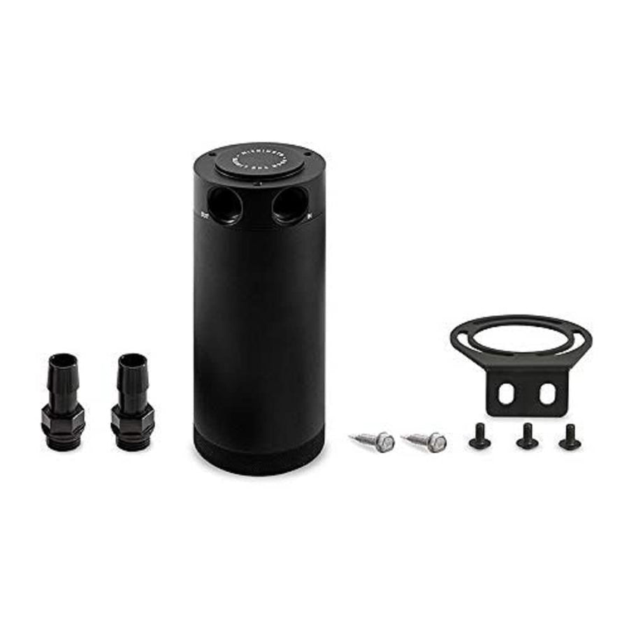 Mishimoto XL Baffled Oil Catch Can, MMBCC-CBTWO-XLBK 2-Port