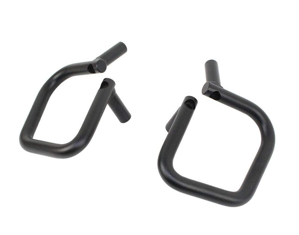 Fishbone Jeep Offroad Grab Handles Front and Rear 07-17 Wrangler JK 4 Door Steel Black Textured Powdercoat