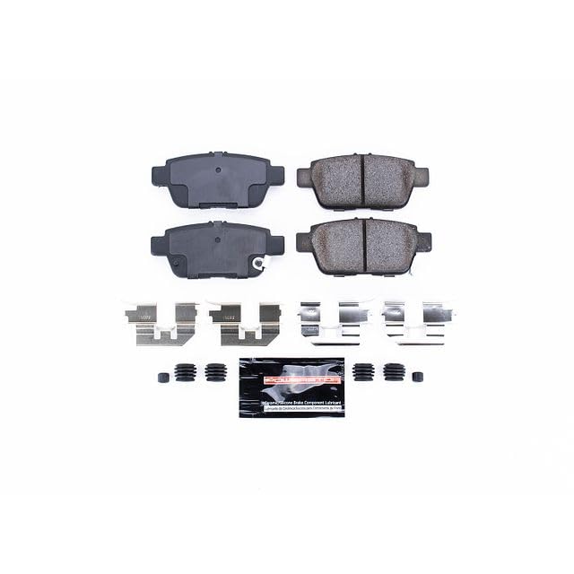 Power Stop Z23-1103 Z23 Evolution Sport Carbon Fiber Infused Ceramic Brake Pads Rear with Hardware For Acura TL 2009-2014, Honda Ridgeline 2006-2014 [Model Specific]