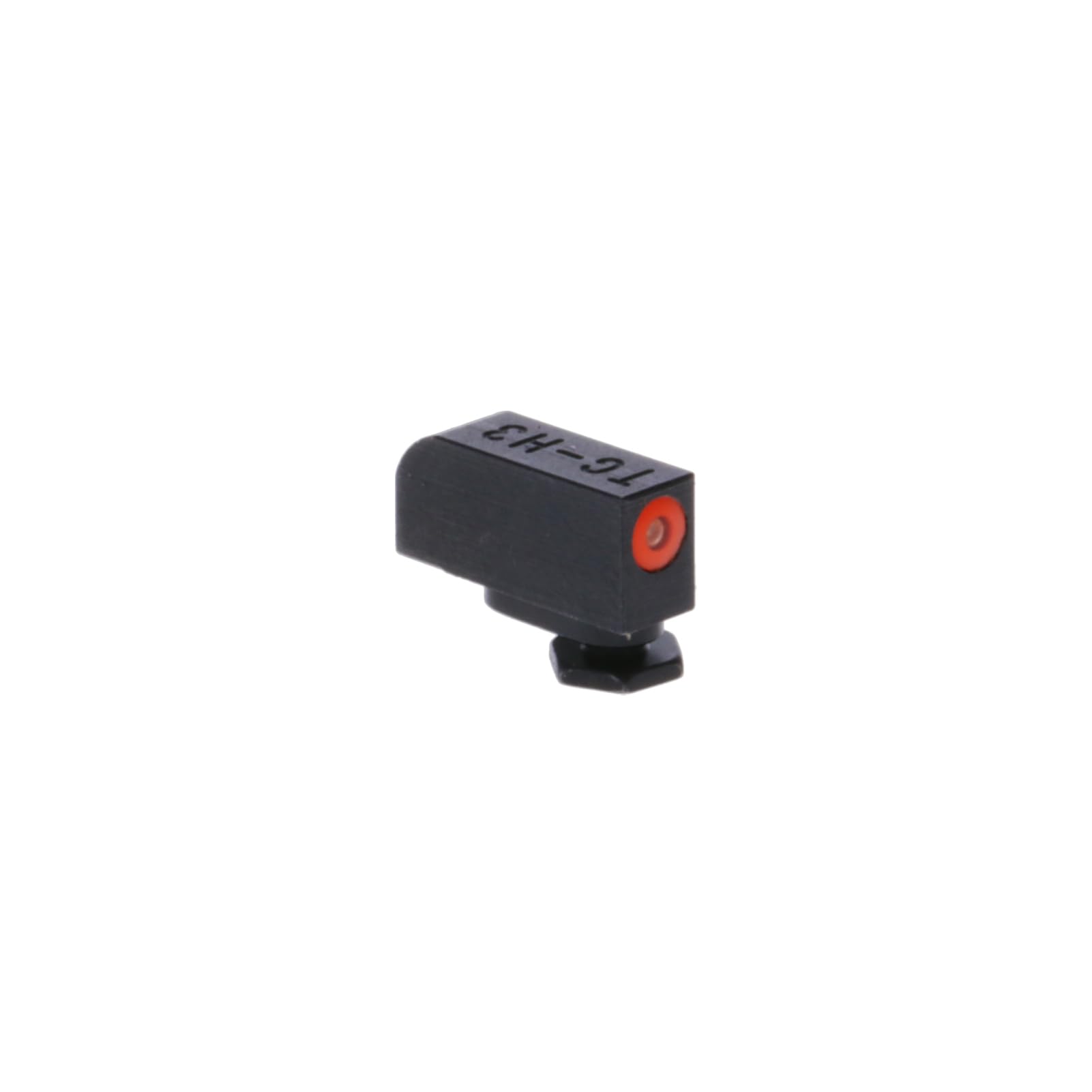 TRUGLO Tritium Pro Night Sights, Compatible with 380 Shield EZ Smith & Wesson M&P | Glow-in-The-Dark Front & Rear Gun Sight Set with Orange Focus Lock Front Ring