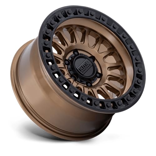 KMC Wheels 17X8.5 IMS 5X5.04.36 -10mm MATTE BRONZE WITH GLOSS BLACK LIP - KM552ZB17855010N