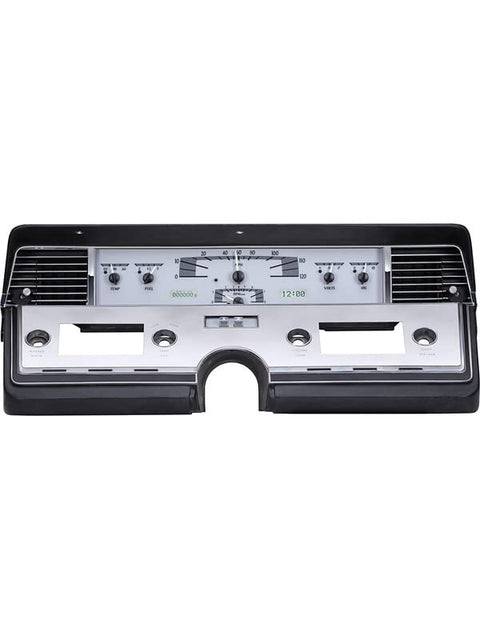 Dakota Digital VHX-66L-S-W Analog Gauge System Compatible with 1966-69 Lincoln Continental Silver Alloy White Backlighting