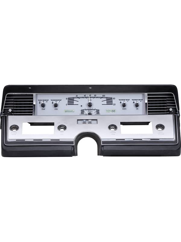 Dakota Digital VHX-66L-S-W Analog Gauge System Compatible with 1966-69 Lincoln Continental Silver Alloy White Backlighting