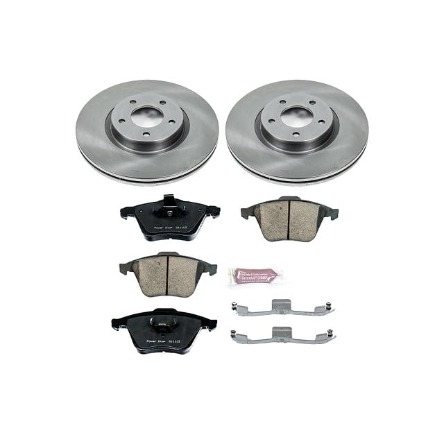 Power Stop Autospecialty KOE5279 Front Replacement Brake Kit-OE Brake Rotors & Ceramic Brake Pads For Mazda 3 2007-2013 [Vehicle Specific]