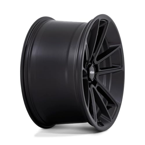 22x10 Rotiform R194 BTL Matte Black Cap Inside Spoke Details Wheel 5x112 (30mm)