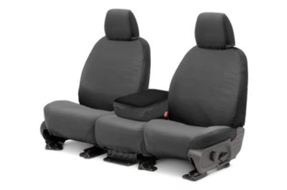 SeatSaver Covercraft - SS2459PCGY Custom Fit Front Row Seat Cover for Select Ram 1500 Models - Polycotton (Grey)