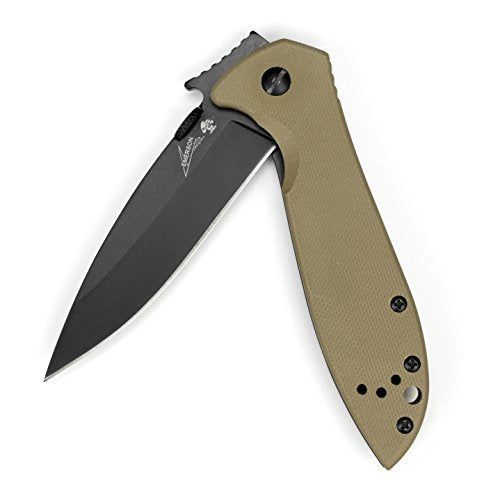 Emerson Kershaw CQC-4K Folding Pocket Knife, One Size (6054BRNBLK)