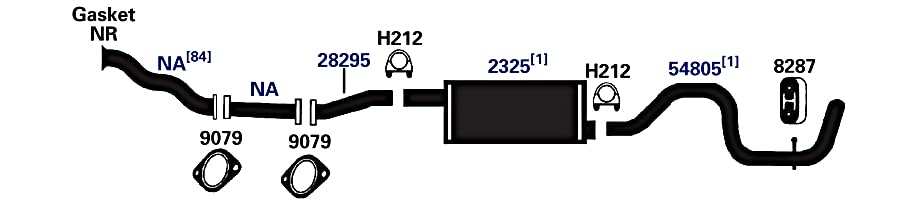 Exhaust Tail Pipe AP Exhaust Products 54805