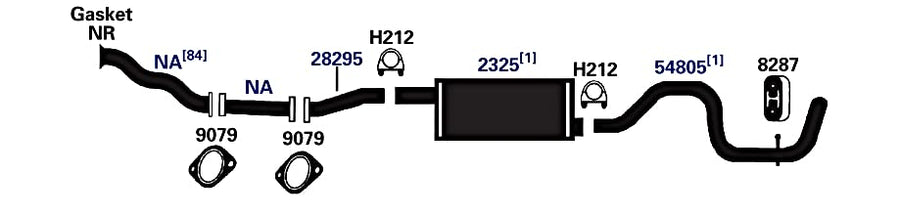 Exhaust Tail Pipe AP Exhaust Products 54805