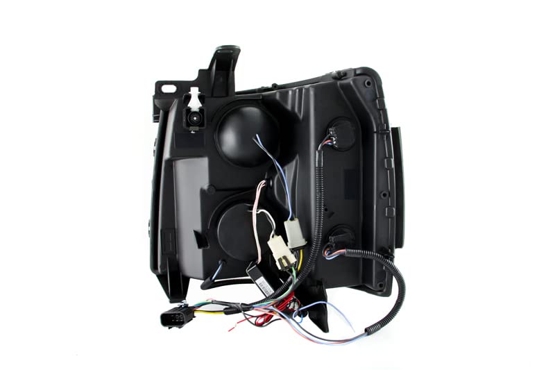 Projector Headlight Set ANZO USA w/CCFL Halo-Black
