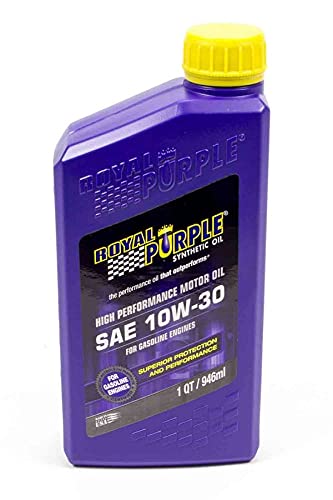 API-Licensed Royal Purple Heavy Duty SAE 10W-30 High Performance Synthetic Motor Oil - 1 Quart, (Case of 6)