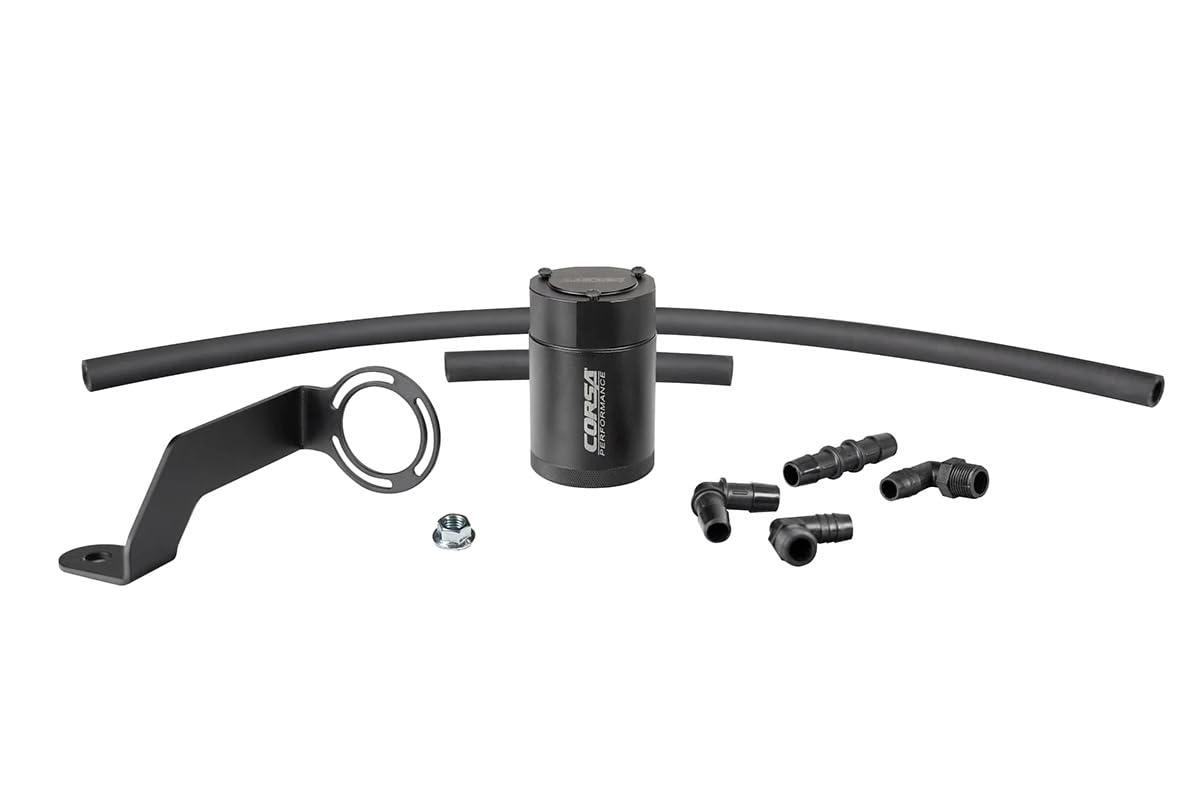 3 oz. aluminum oil catch can with mounting bracket Corsa Performance COR CC0013