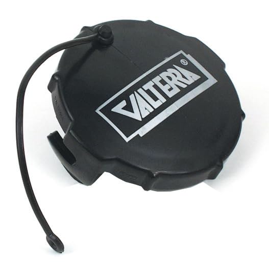 Waste Valve Cap Valterra T1020BU, 3in Bayonet, Black, Bulk