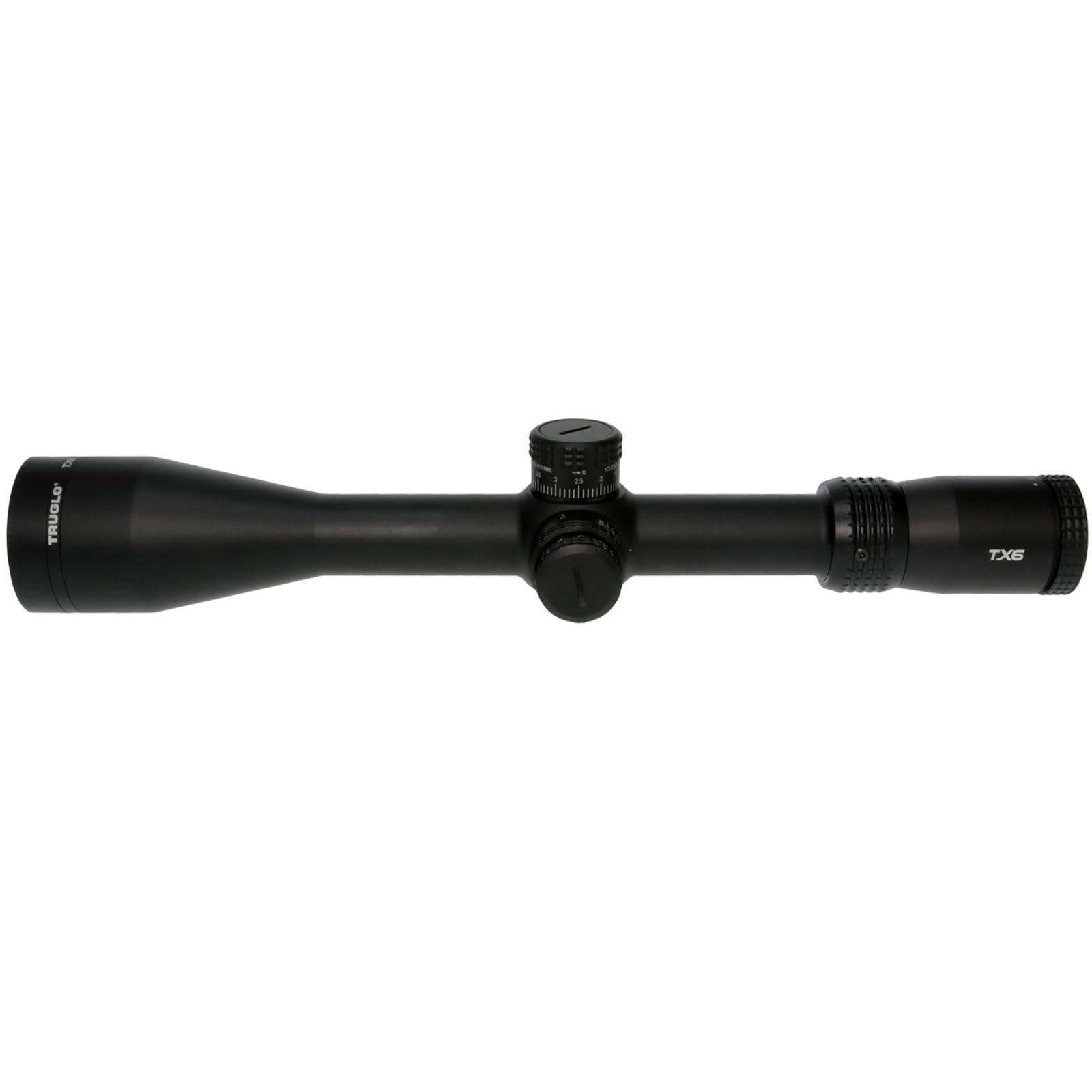 TX6 TRUGLO FFP Tactical Hunting Shooting Durable Waterproof Fogproof Shock Resistant One-Piece 30mm Aluminum Tube Illuminated MRAD Mil-Dot Reticle Riflescope | 3" Sunshade Included | 4-24 x 50mm