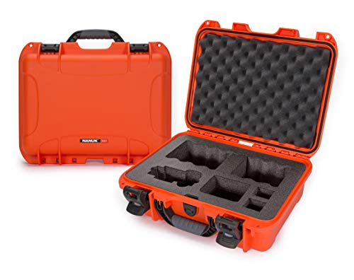 Waterproof Nanuk 920 Hard Case with Custom Foam Insert for Sony A7R Size Camera - Orange