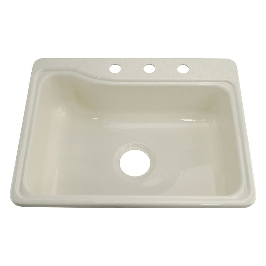 344156 Lippert: 13" X 15" Lavatory Sink; 3 Faucet Holes - Parchment