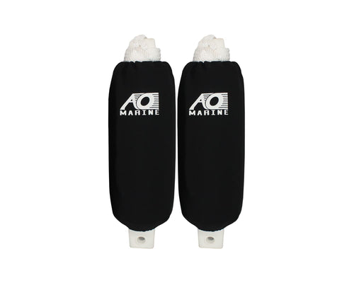 Fender Boat Bumper Kit AO Coolers Rotomolded. Includes Neoprene Sleeve Covers and Tie-Off Ropes - 2 Pack - 5.5” x 20”