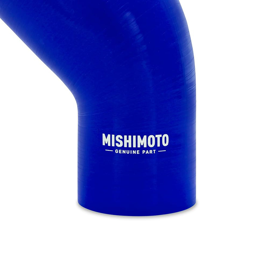 Mishimoto 45-Degree MMCP-R45-3540BL Silicone Transition Coupler, 3.50" to 4.00", Blue