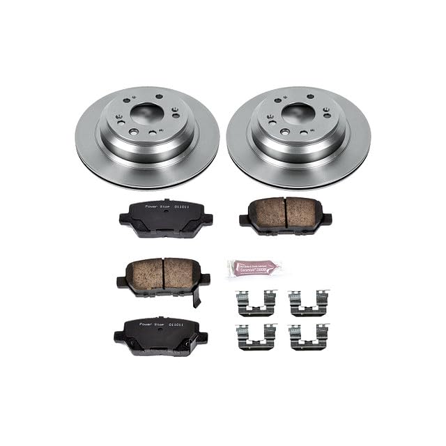 Power Stop KOE4605 Rear Replacement Brake Kit-OE Brake Rotors & Ceramic Brake Pads For Acura RL 2005-2012 [Model Specific]