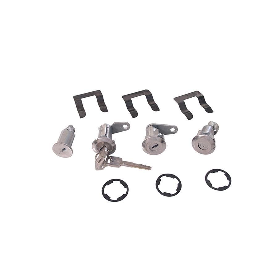 Scott Drake Door/Trunk/Ignition Lock Set, Compatible with 1967-1969 Ford Mustang, Model C7AZ-6222050-MK