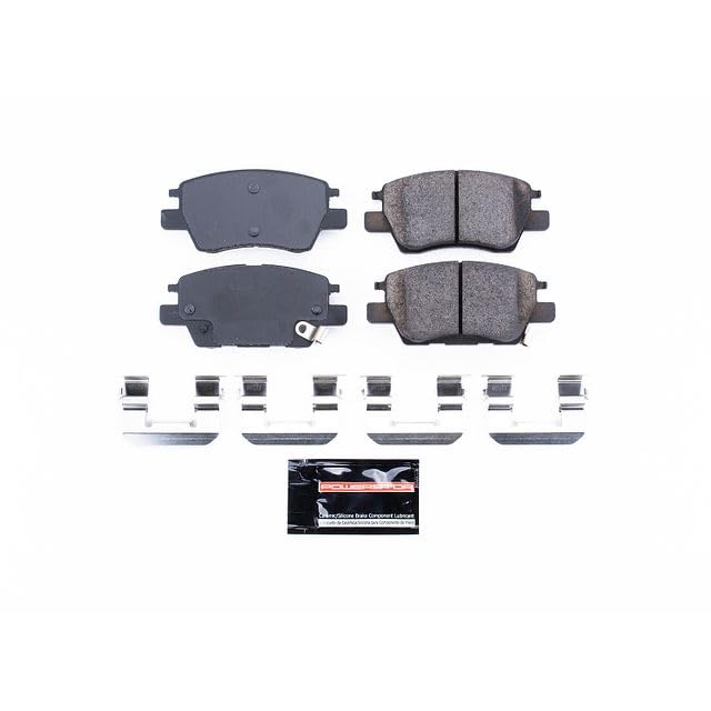Power Stop Z23-1844 Z23 Evolution Sport Carbon Fiber Infused Ceramic Brake Pads with Hardware For Chevrolet Bolt EUV, Chevrolet Bolt EV, Chevrolet Cruze, Chevrolet Volt [Model Specific]