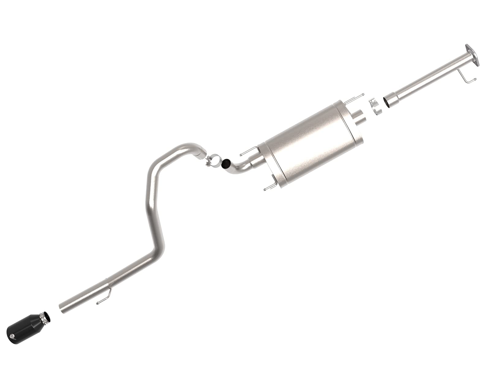 Vulcan Series aFe POWER 49-36048-B 2-1/2 IN 304 Stainless Steel Cat-Back Exhaust System w/Black Tip, fits Lexus GX 460 10-21 V8-4.6L