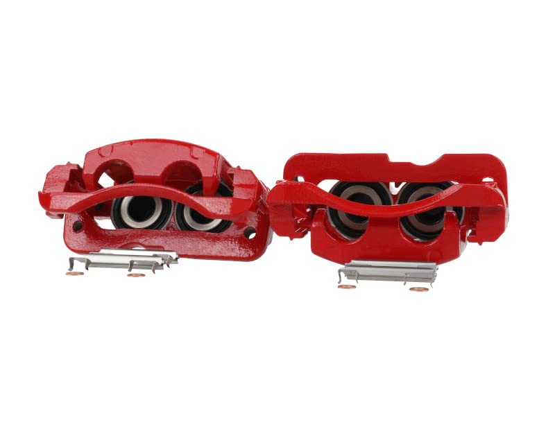 Power Stop S4728 High-Temp Red Powder Coated Front OR Rear Pair of Calipers For Escalade Avalanche Express Silverado Suburban Tahoe Savana Sierra Yukon H2 [Application Specific]