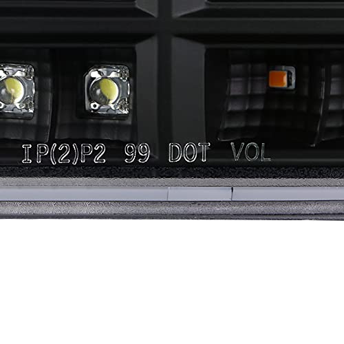 Sequential LED DRL Signal Bumper Lights SPEC-D TUNING Compatible with 1999-2006 GMC Sierra 1500/2500/3500 Yukon XL L+R Pair Assembly