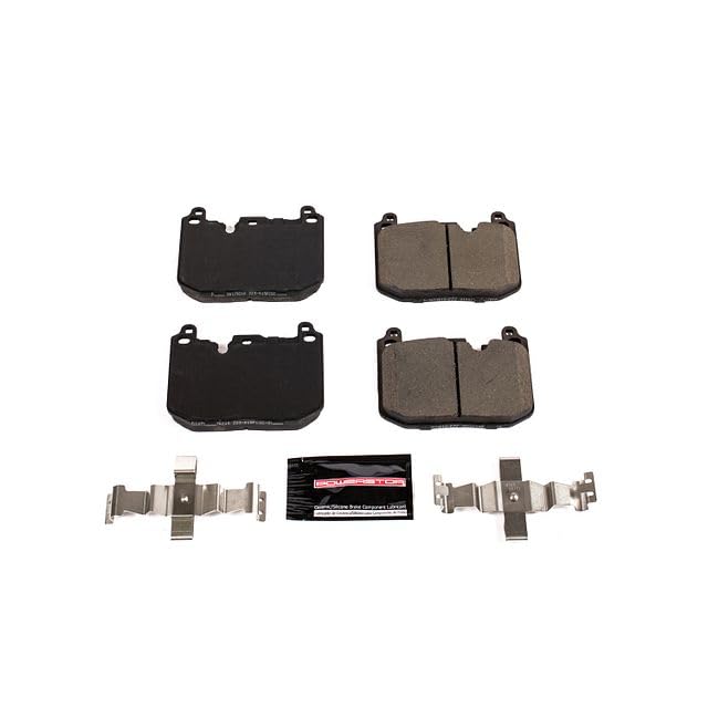 Power Stop Z23-1875 Brake Pads Front Ceramic with Hardware For BMW 228i Gran Co, 228i xDrive Gran Coupe, M235i xDrive Gran Coupe, X2, Cooper, Cooper Clubman, Cooper Countryman [Model Specific]