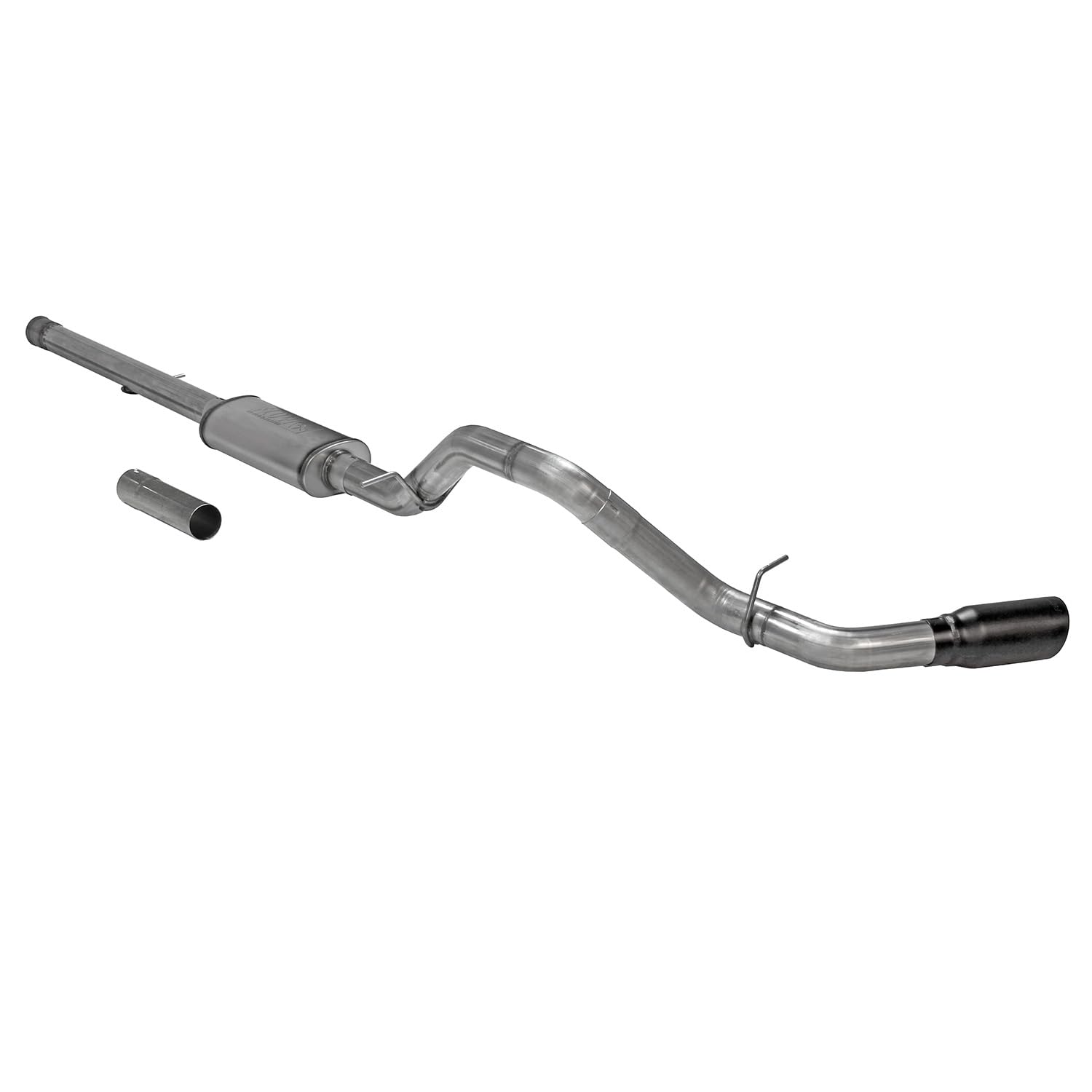 Flowmaster FlowFX 717885 Cat-Back Exhaust Kit 3.5 Inch Stainless Steel 5 Inch Black Ceramic Coat Stainless Tip Compatible with 2011-2018 Chevy Silverado GMC Sierra 1500 6.2L 2/4WD All Wheelbases