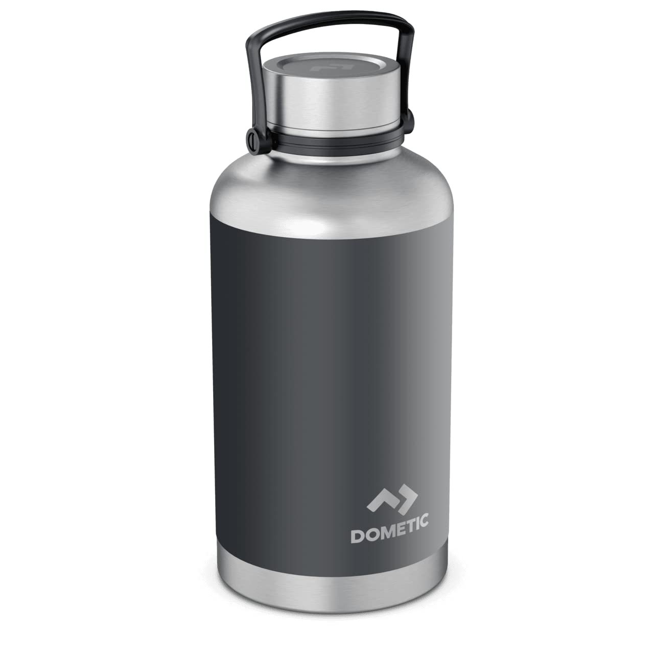 64oz Dometic Double Wall Insulated Stainless Steel Thermo Bottle with Stainless Steel Screw-On Cap, Slate