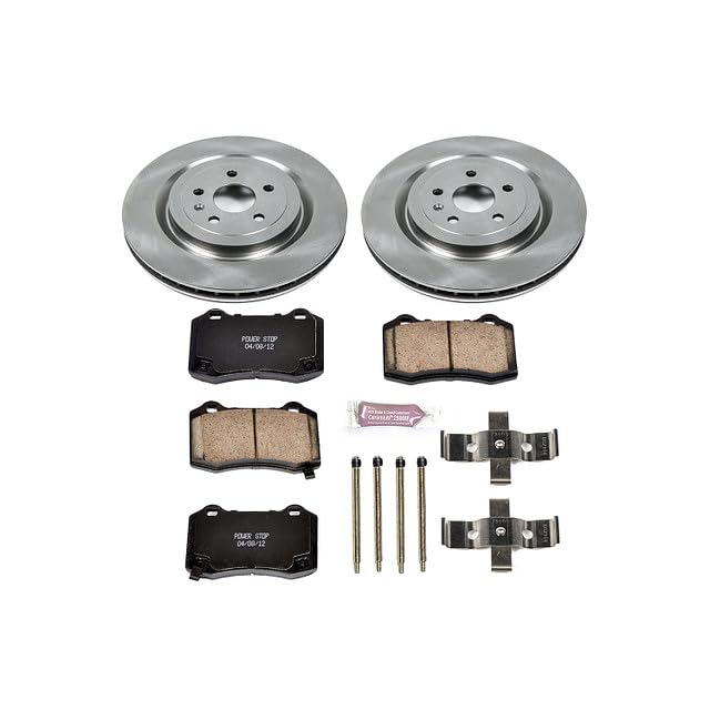POWERSTOP Autospecialty KOE3019 Rear Replacement Brake Kit-OE Brake Rotors & Ceramic Brake Pads