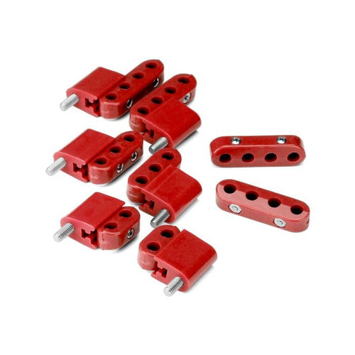 Vertical Wire Separator Smoothie KIT for 7-8mm Plug Wires, 6 Brackets, 2 2-Place, 2 3-Place, and 4 4-Place SEPARATORS, RED