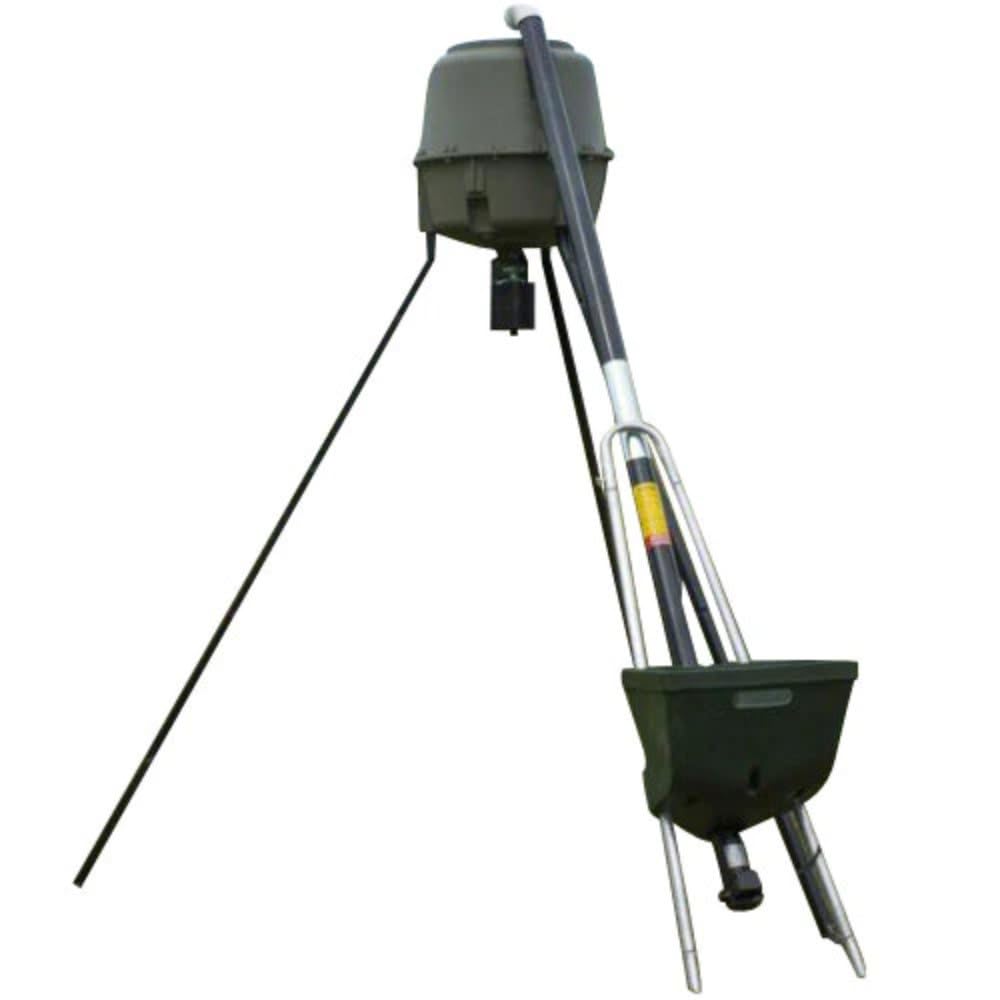 Badass Auger Tripod Hunting Game Feeder Filler BA-AUG-100 Capsule Feeders, Green
