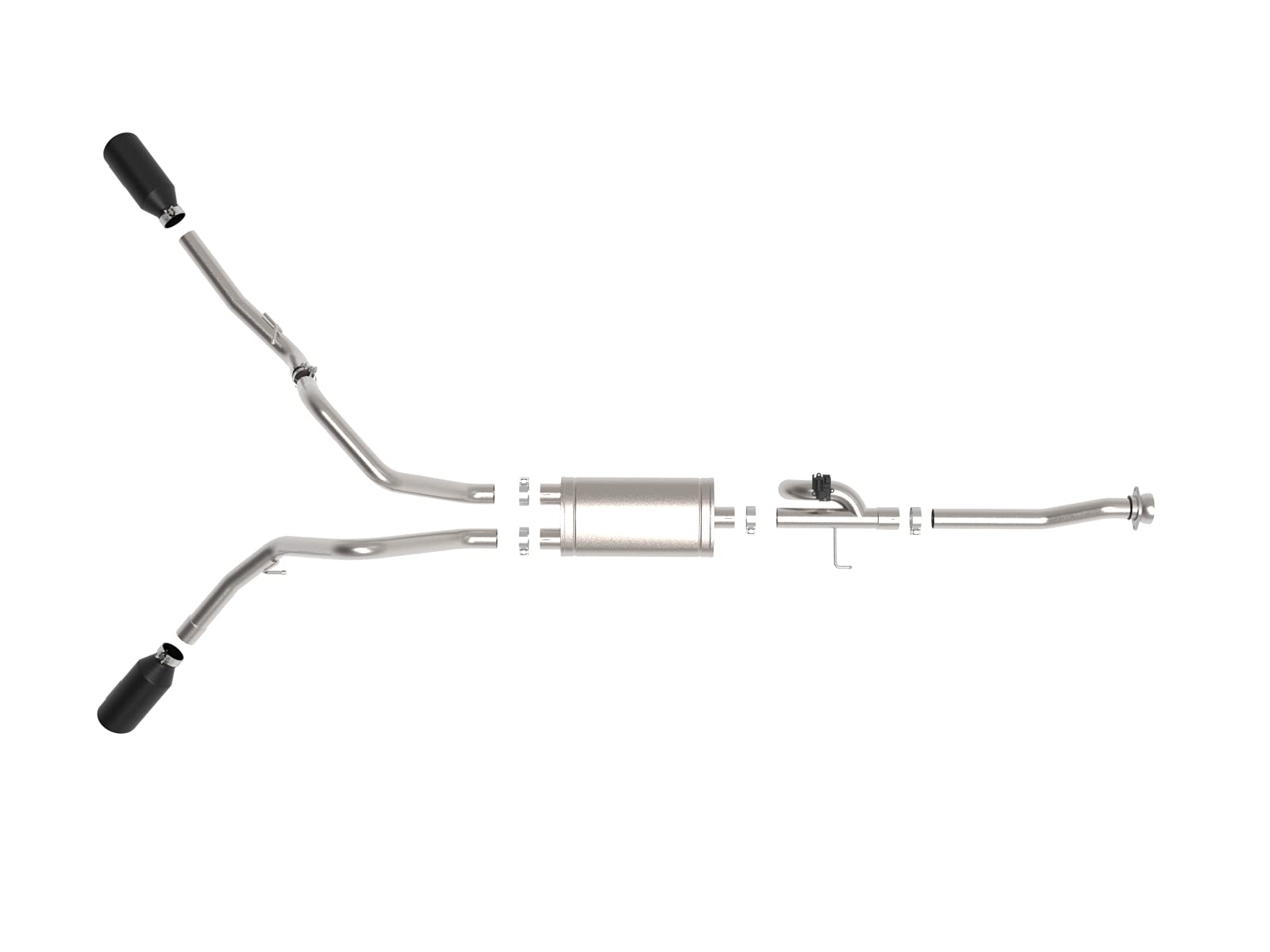 Gemini XV aFe Power 49-33129-B 3 IN 304 Stainless Steel Cat-Back Exhaust System w/Cutout, Black, fits Ford F-150 2021 V6-2.7L (tt)/V6-3.5L (tt)/V8-5.0L