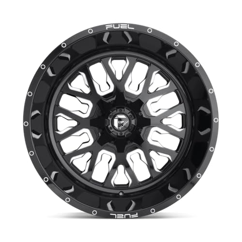 1PC Fuel D611 17X9 5X4.5/5.0 GL-BLK-MIL 01MM - D61117902650