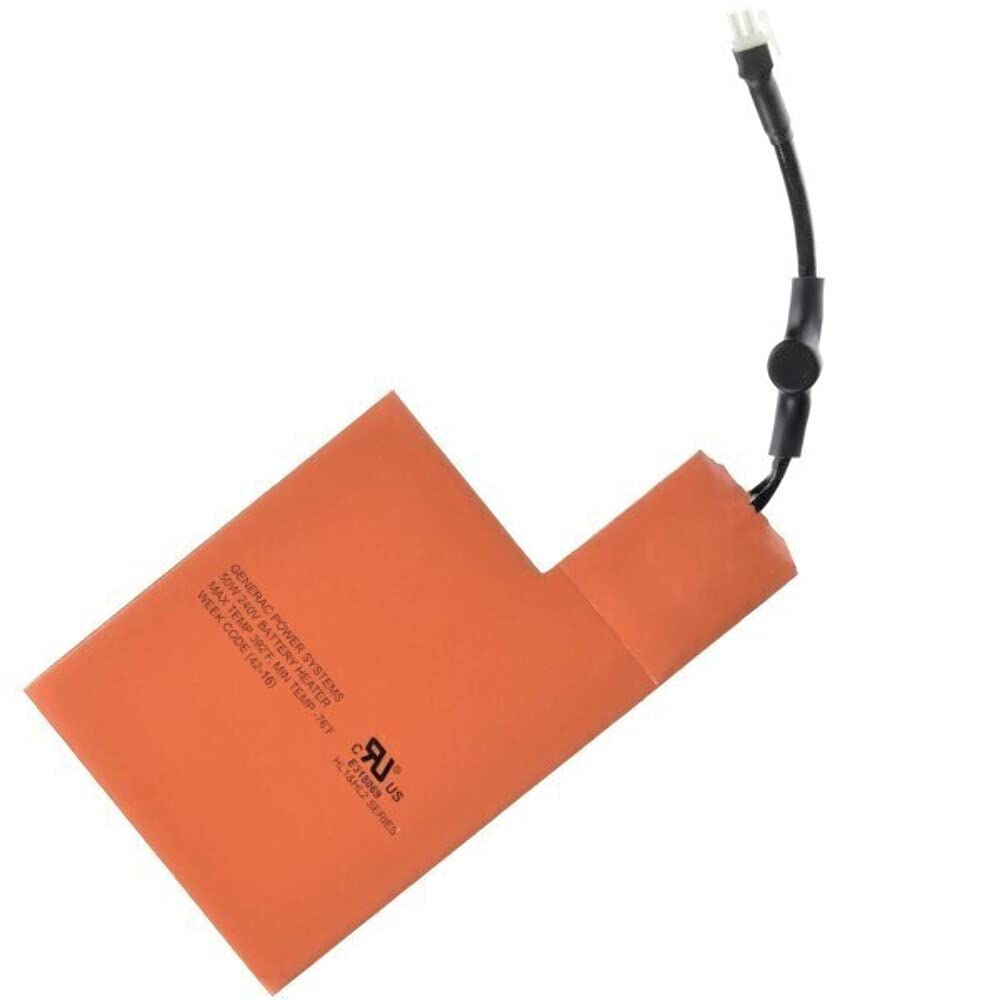 Generac Battery Heater Pad 7101 for 9kW-22kW Air Cooled Standby Generators - Maintain Optimum Battery Performance, Orange