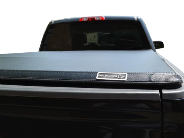 Premier Black Horse Soft Trifold Truck Bed Tonneau Cover Compatible with 2019-2024 GMC Sierra 1500|2019-2024 Chevrolet Silverado 1500 5.7ft Bed-PRS-GM14