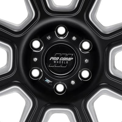 Gunner Pro Comp Wheels Black Wheel with Painted (20 x 10. inches /6 x 5 inches, -18 inches Offset)