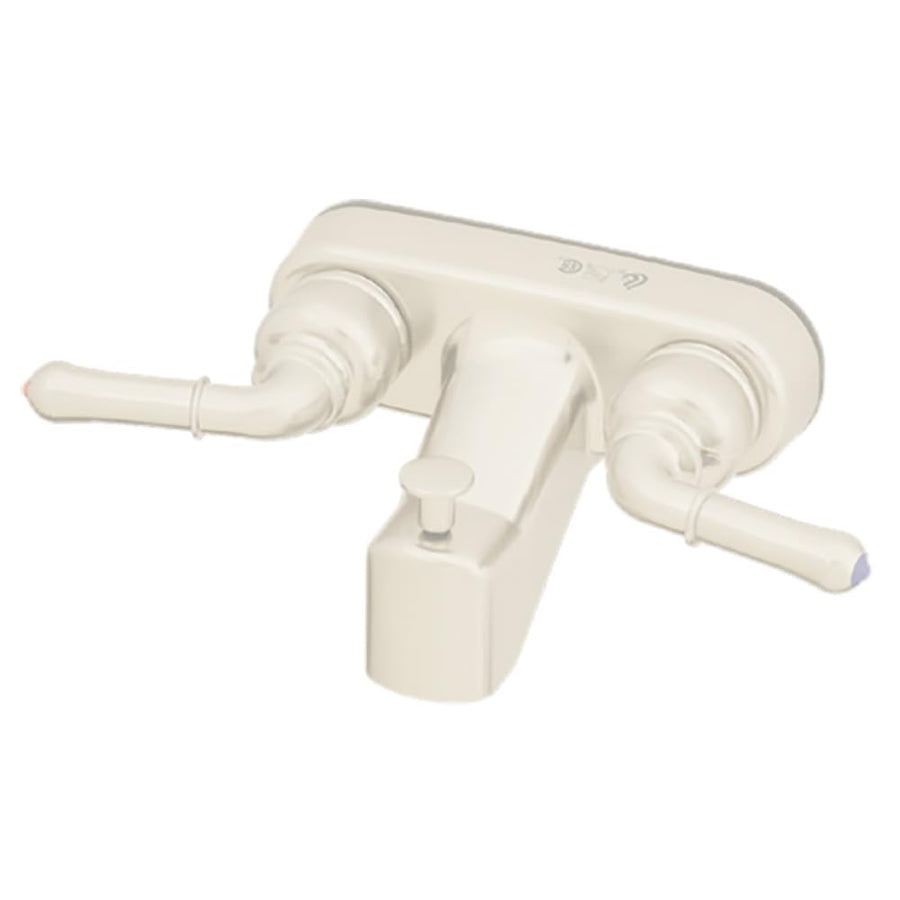 U-YWI41VBW Empire Faucets 4" Non-Metallic Tub/Shower Diverter with Teapot Handles - White