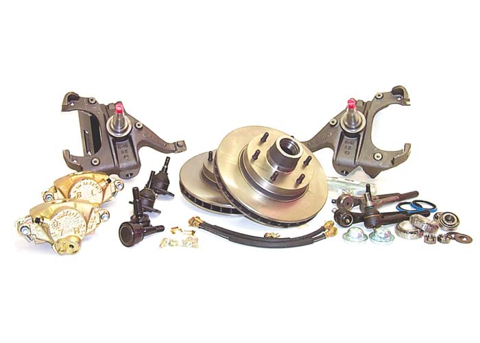 Disc Brake Conversion Kit-6 Lug-2.5-in Drop Spindles Brothers Trucks DBC6L20DROP Front