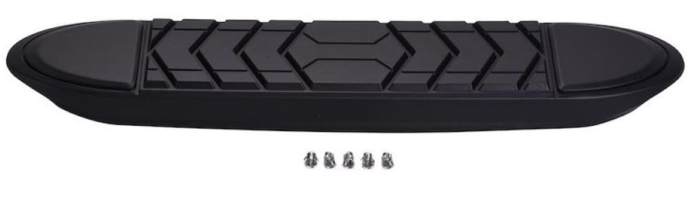 TrailFX Nerf Bar Pad Replacement WSP009KIT, for 5 Inch TrailFX Oval Straight Bars, Black Plastic Step Pad, Installation Clips Included