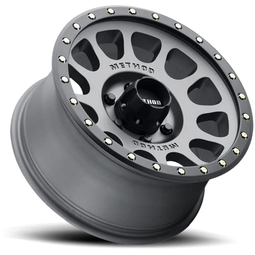 305 NV Method Race Wheels Titanium Wheel Matte Black Lip (17 x 8.5 inches /5 x 5 mm, 0 mm Offset)