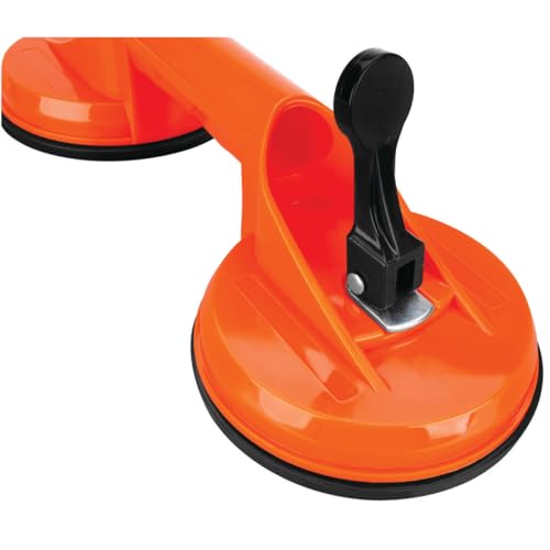 W1005 Performance Tool Dual 4-1/2 Inch Suction Cup Dent Puller, 2-Head Suction Cup, 132 Lbs. Lifting Capacity, Powerful for Lifting, Moving, Pulling, Handling Glass, Mirrors, and Metal Sheets