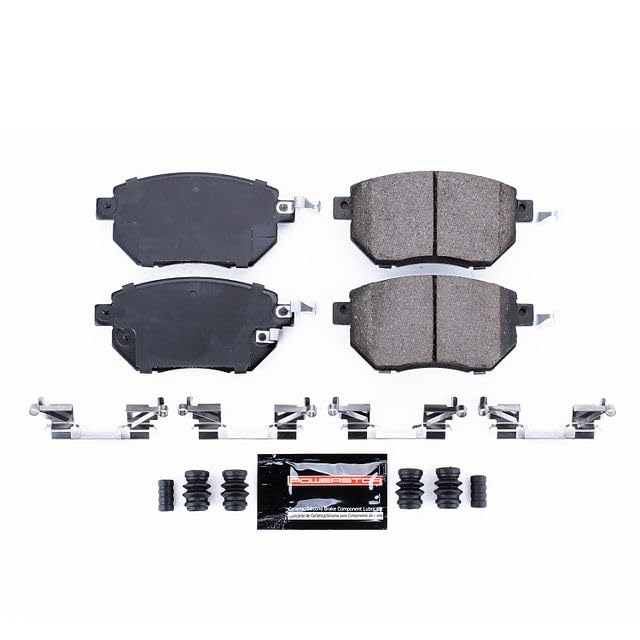 Power Stop Z23-969 Z23 Sport Carbon Fiber Infused Ceramic Brake Pads with Hardware For INFINITI FX35, INFINITI FX45, Nissan Altima, Nissan Maxima, Nissan Murano, Nissan Murano [Model Specific]