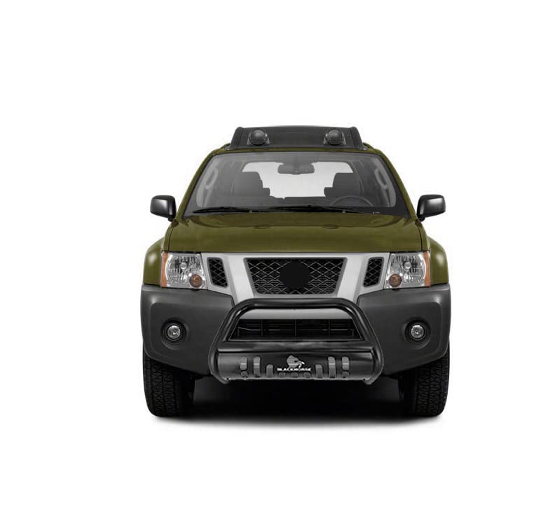 Bull Bar Black Horse Skid Plate Compatible with 2005-2021 Nissan Frontier|2005-2007 Nissan Pathfinder|2005-2015 Nissan Xterra-CBB-NIB4201SP