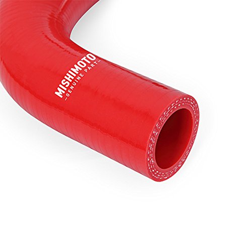 Mishimoto Lower Overflow Hose MMHOSE-F2D-05ERD Fits Ford 6.0 Powerstroke 2005-2007 Red